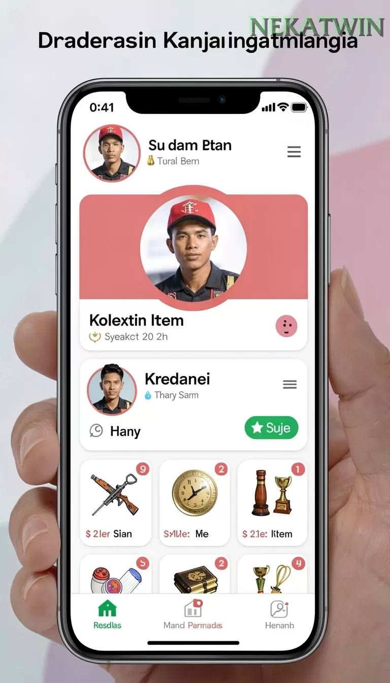 Cuplikan layar BTV168 — menu navigasi
